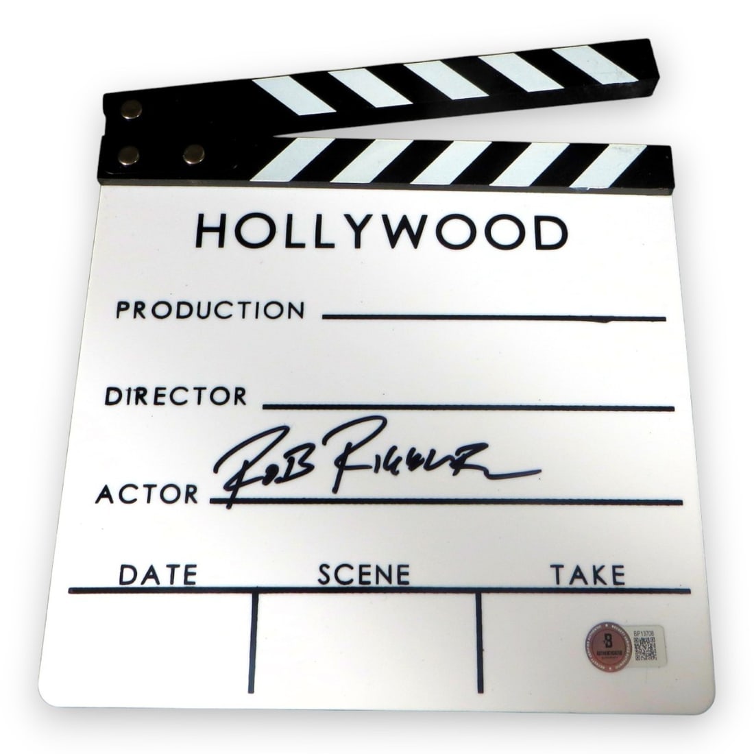 Rob Riggle Signed Movie Clapper The Hangover Step Brothers Beckett Authenticated: Rob Riggle Signed Movie Clapper The Hangover Step Brothers Beckett Authenticated This authentic movie clapper is signed by Rob Riggle, known for his roles in popular films like 'The Hangover' and 'Ste