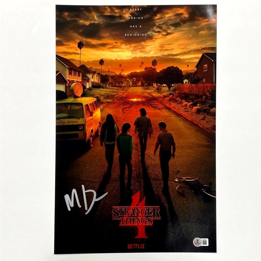 Stranger Things Season 4 11x17 Photo Signed by Matt Duffer Beckett Authenticated (1 of 3)