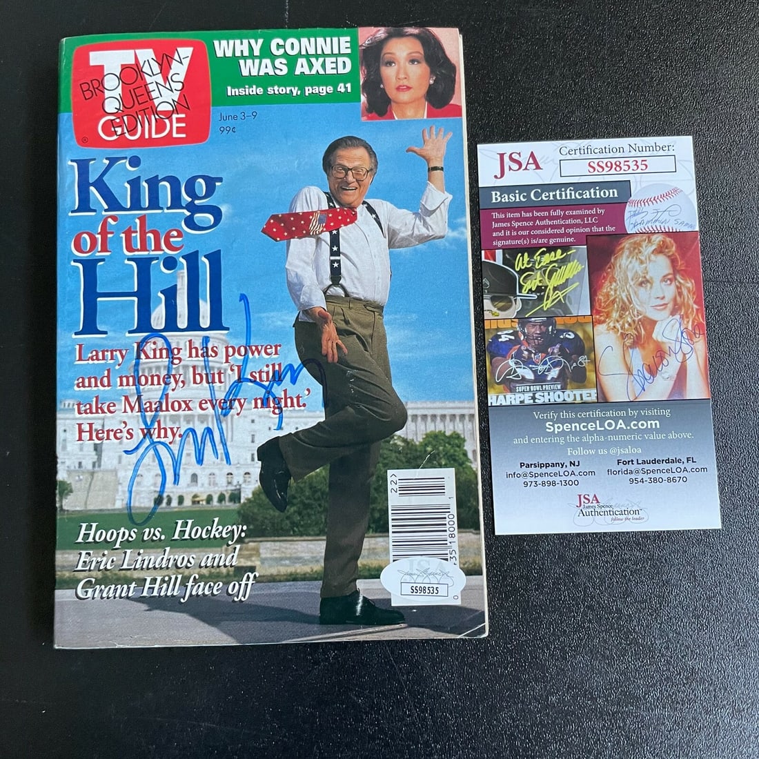 Magazine Signed by Larry King with JSA Authentication (1 of 5)