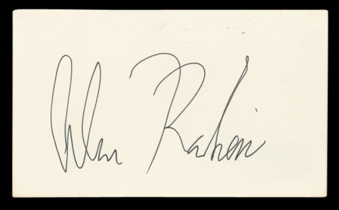 Alan Rachins Signed Dharma & Greg 3x5 Index Card BAS Authenticated (1 of 2)