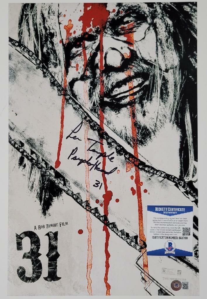 11x17 Psycho Head 31 Poster Signed by Lew Temple Beckett Authenticated (1 of 1)
