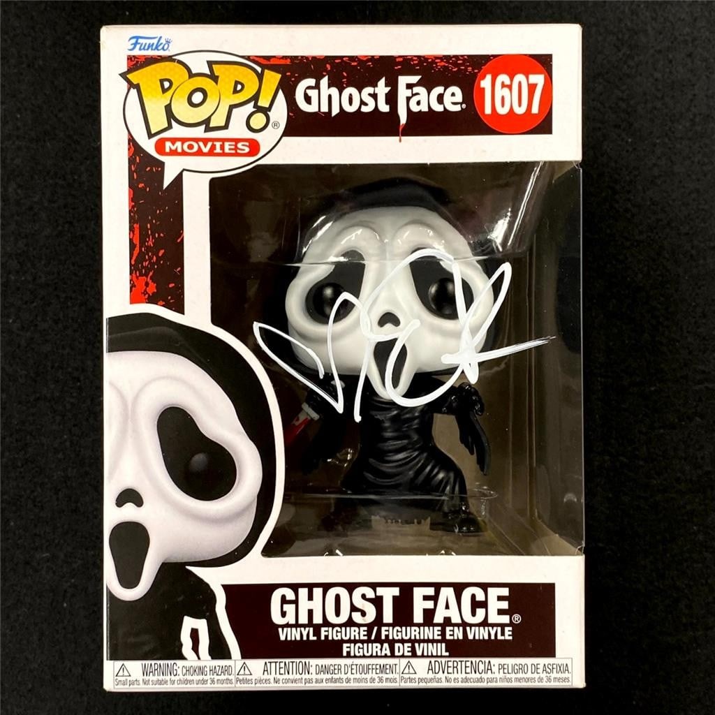 Beckett BAS signed Ghost Face Funko Pop 1607 Emma Roberts (1 of 8)