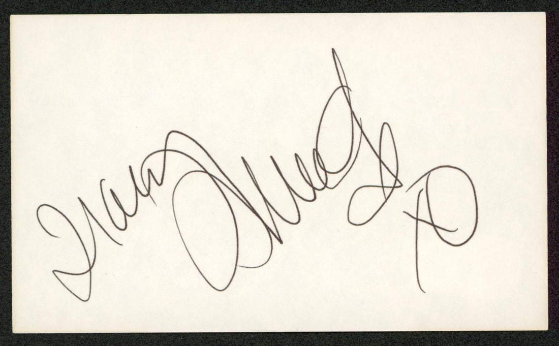 Beckett BAS signed Tracy Tweed XO 3x5 index card (1 of 2)