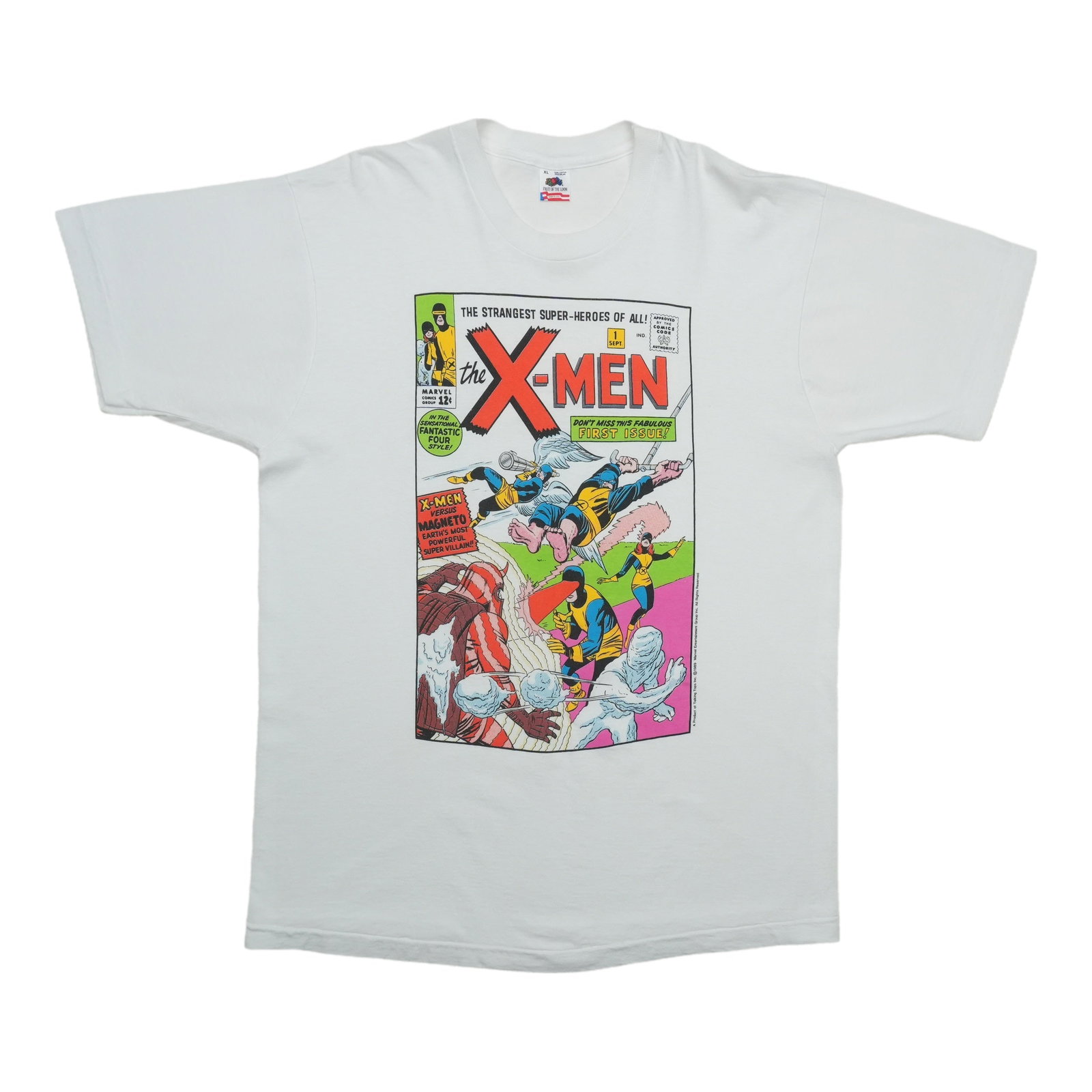 Vintage 1990s Marvel X Men Cotton White Tee XL (1 of 5)