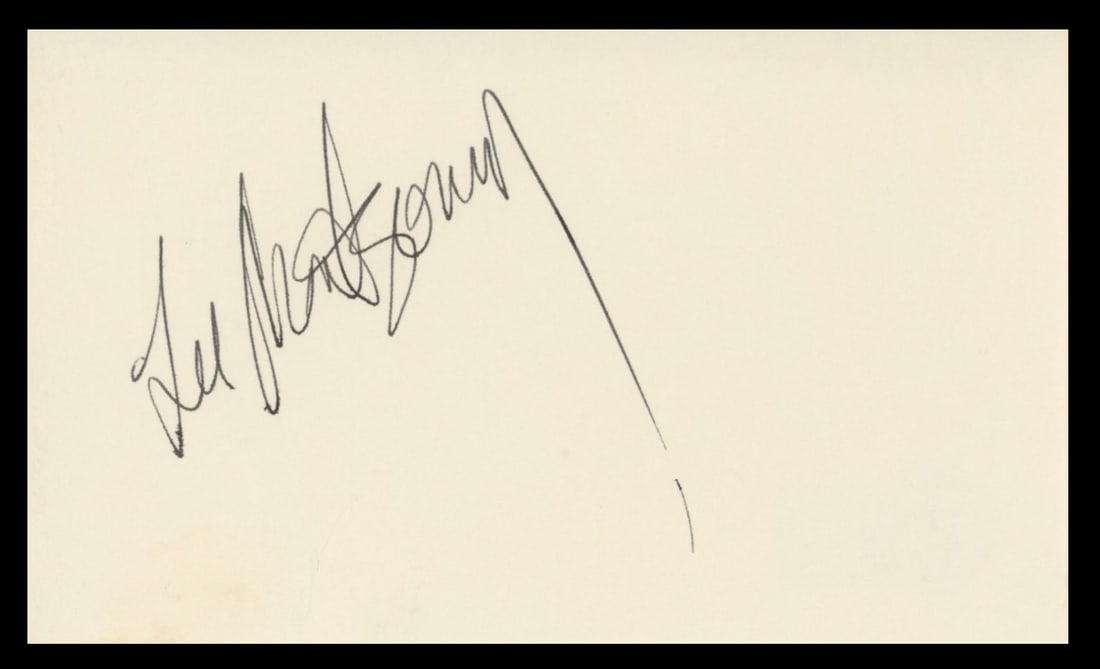 Lee Montgomery Signed 3x5 Index Card Beckett Authenticated Girls Just Want to Have Fun (1 of 2)