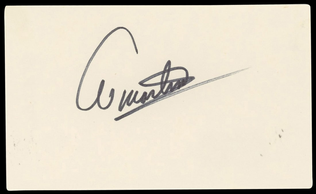 Al Martino Signed 3x5 Index Card with Beckett Authentication (1 of 5)