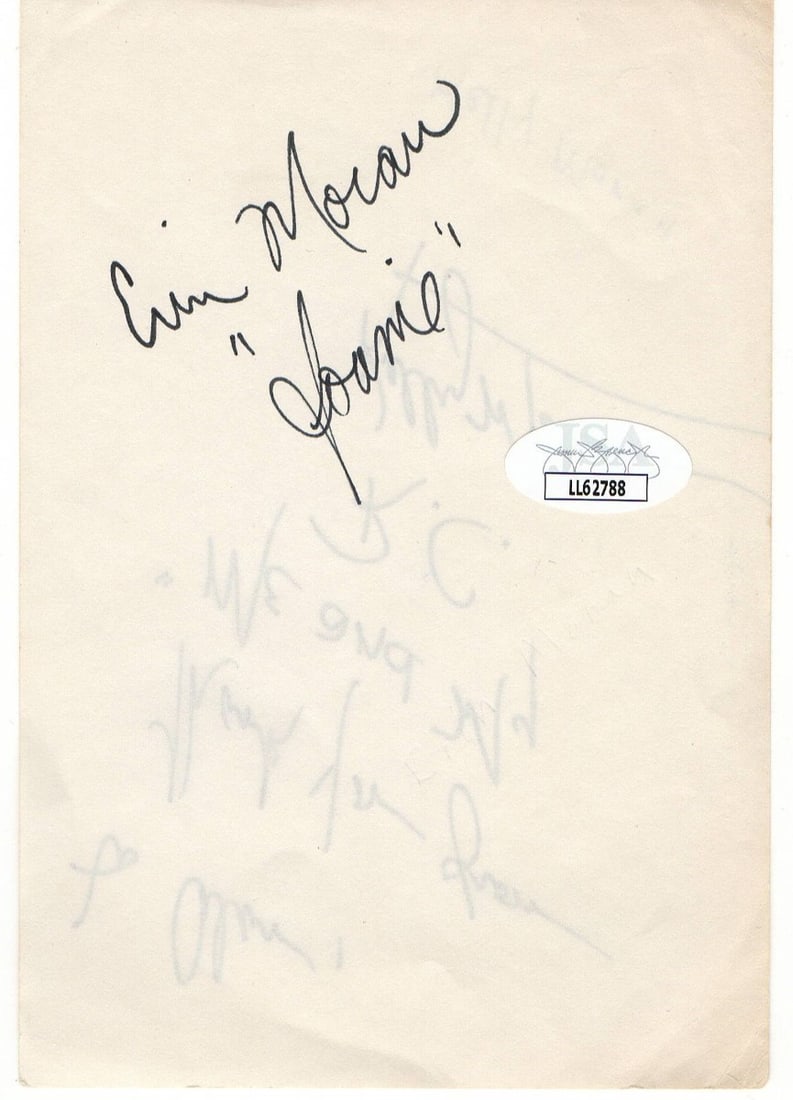 Erin Moran Joanie Happy Days signed cut 4 x 6 JSA (1 of 3)