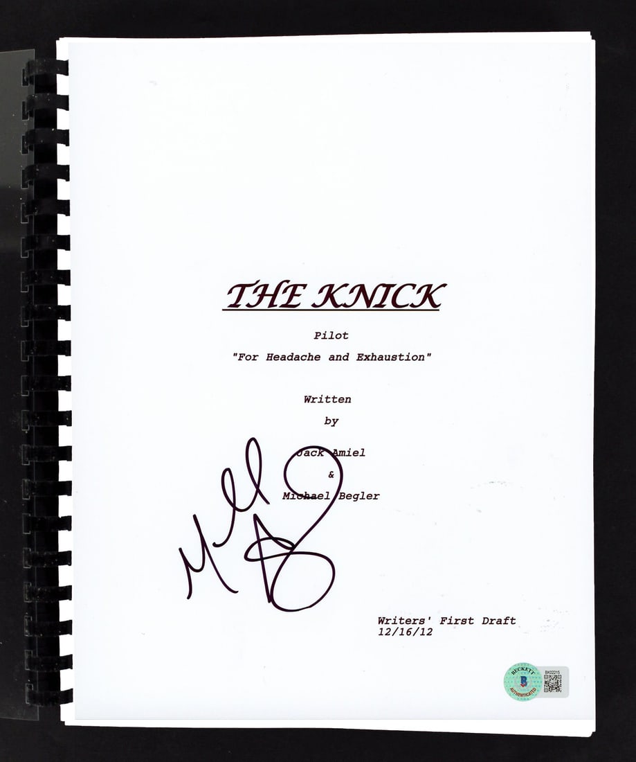 Michael Angarano Signed The Knick Movie Script with BAS Authentication (1 of 3)