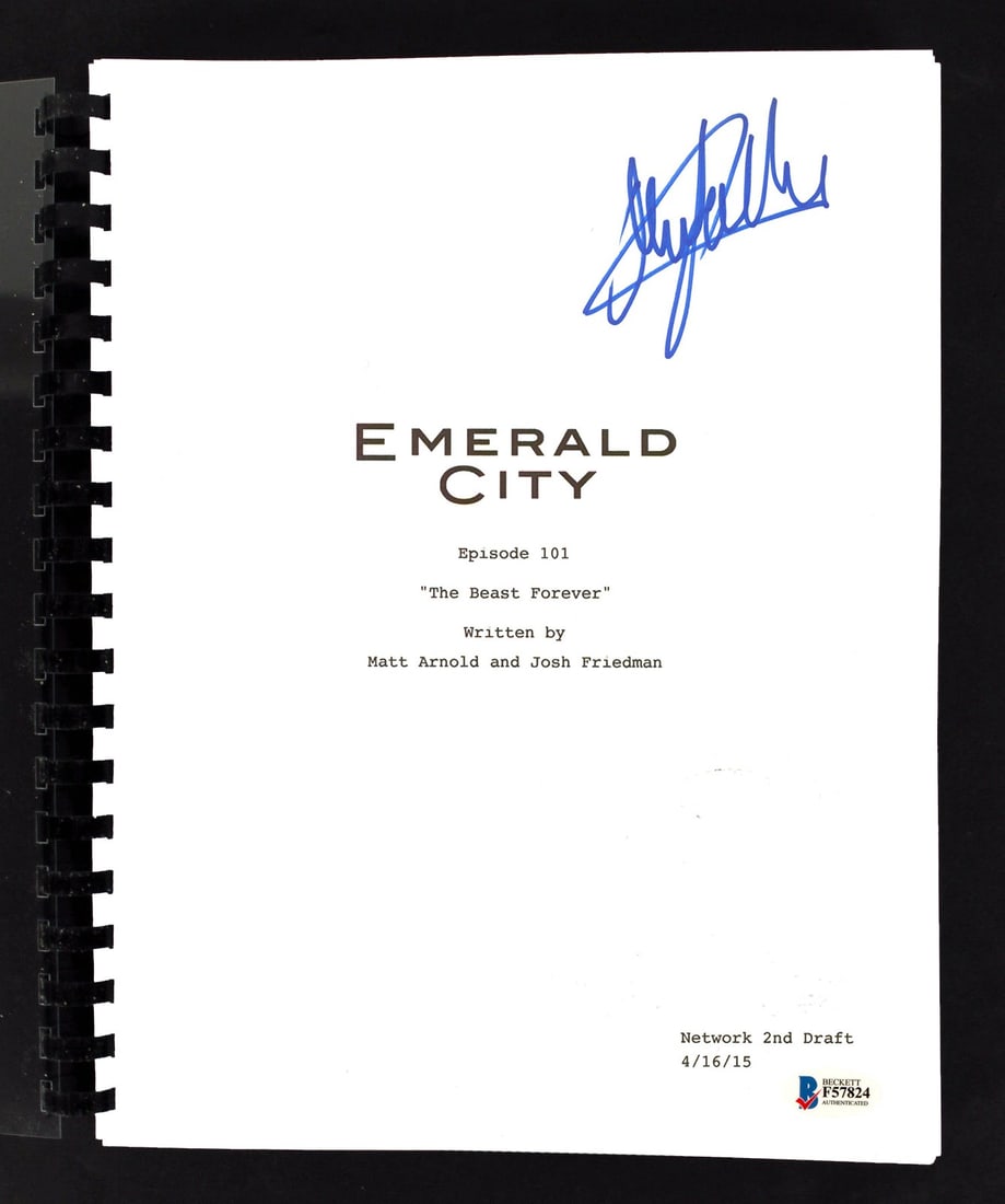 Oliver Jackson-Cohen Signed Emerald City Episode 101 Script Beckett Authenticated (1 of 3)
