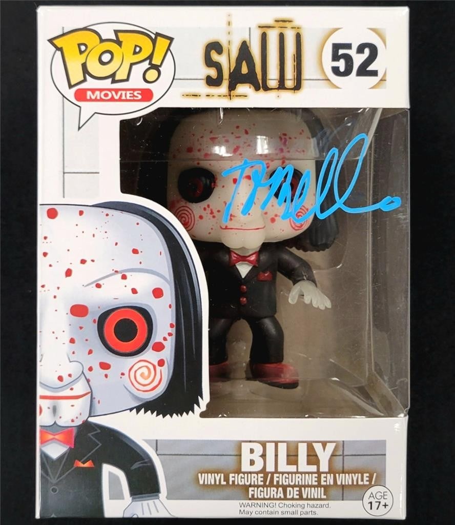 Billy Funko Pop 52 Saw Figure Signed by Tobin Bell with Beckett Authentication (1 of 6)