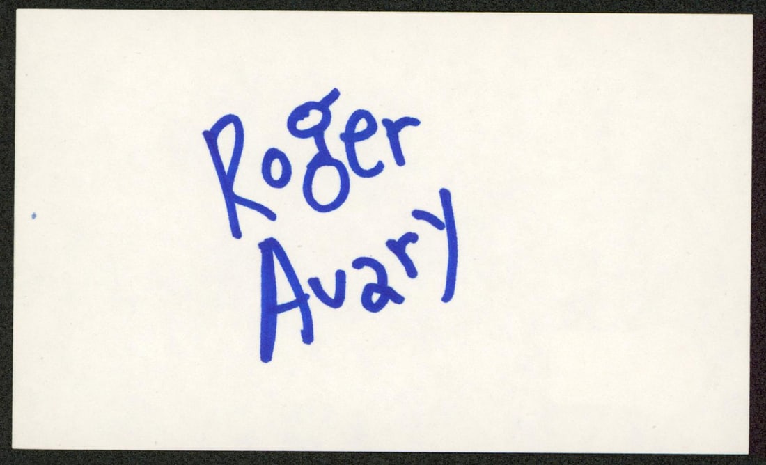 BAS authenticated Roger Avary signed Pulp Fiction 3x5 index card (1 of 2)
