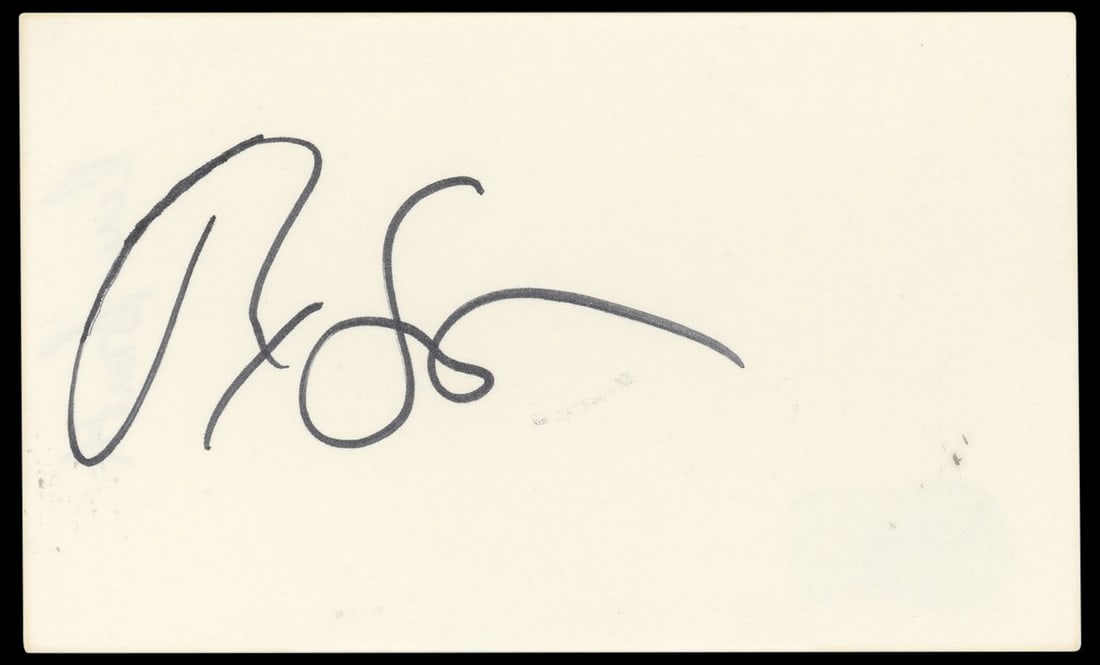 Rex Smith Signed 3x5 Card Street Hawk Beckett Authenticated Autograph: Rex Smith Signed 3x5 Card Street Hawk Beckett Authenticated Autograph This 3x5 index card has been personally signed by Rex Smith from Street Hawk. The autograph is authenticated by Beckett Authentica