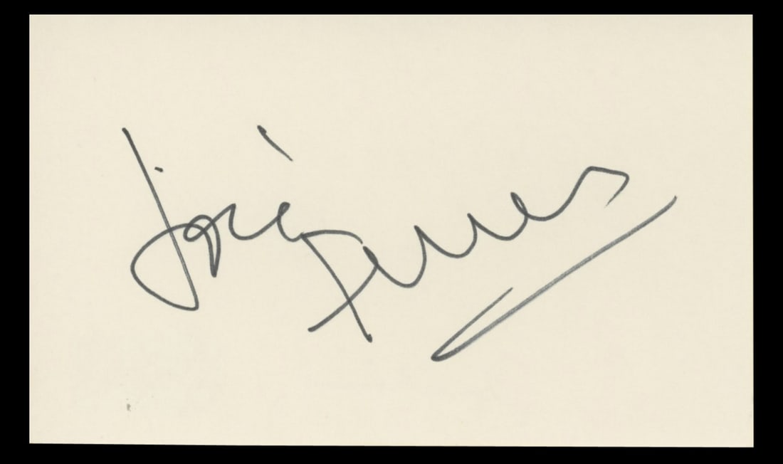 Jose Ferrer Cyrano de Bergerac Signed 3x5 Index Card Beckett Authenticated: Jose Ferrer Cyrano de Bergerac Signed 3x5 Index Card Beckett Authenticated This is an authentic signed 3x5 index card featuring the signature of Jose Ferrer, renowned for his role in Cyrano de