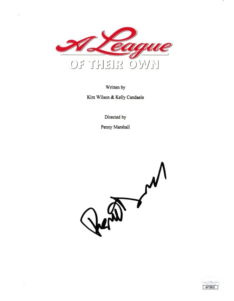 A League of Their Own Script Cover Print Signed by Rosie O'Donnell JSA Authenticated (1 of 2)