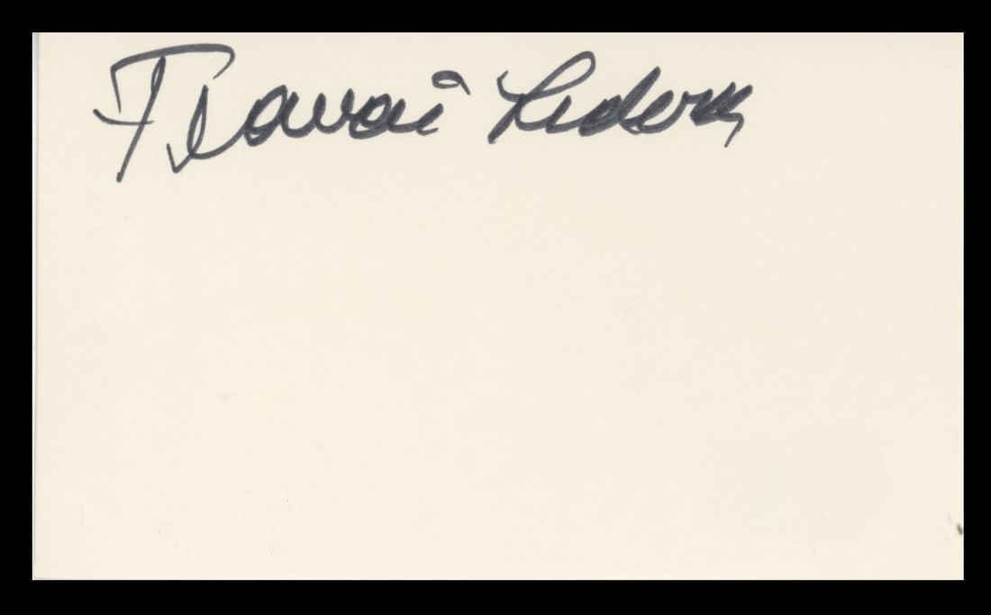 Francis Lederer Signed 3x5 Index Card Beckett Authenticated Pandora's Box: Francis Lederer Signed 3x5 Index Card Beckett Authenticated Pandora's Box This is an original 3x5 index card personally signed by Francis Lederer, associated with Pandora's Box. The autograph is
