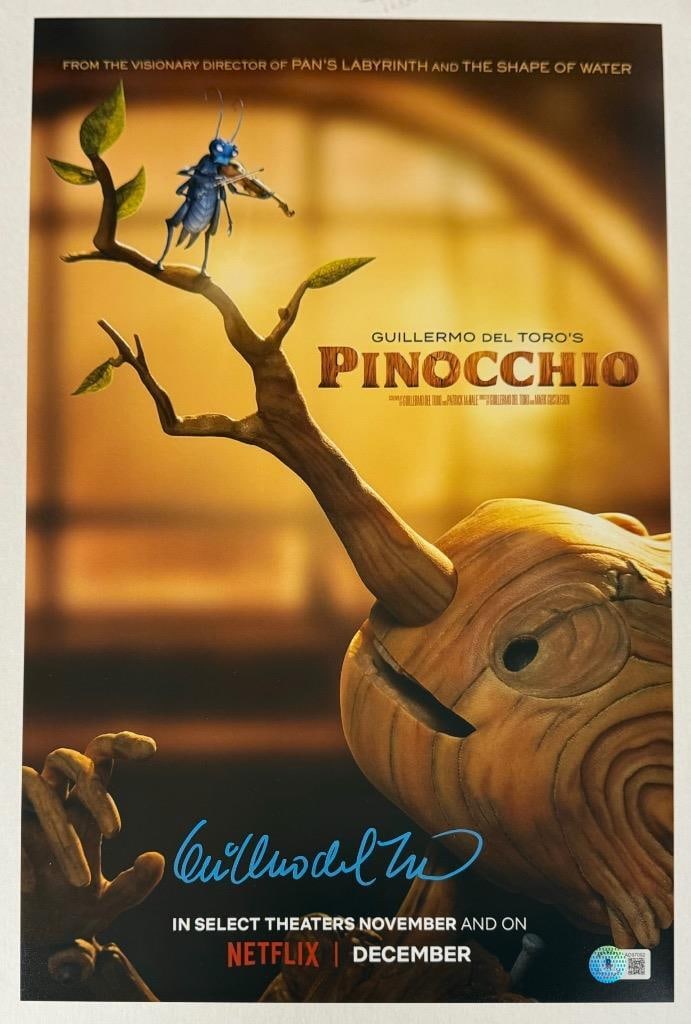 11x17 Pinocchio Movie Photo Signed by Guillermo Del Toro Beckett Authenticated (1 of 3)