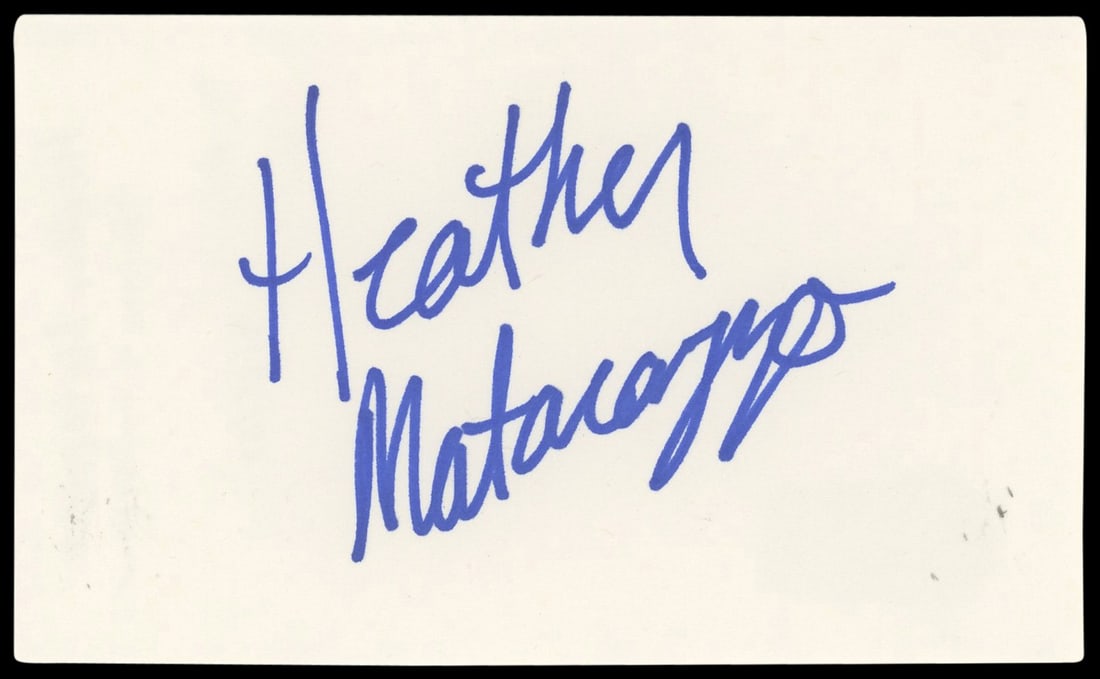 Heather Matarazzo Welcome to the Dollhouse Signed Index Card BAS Authenticated (1 of 5)