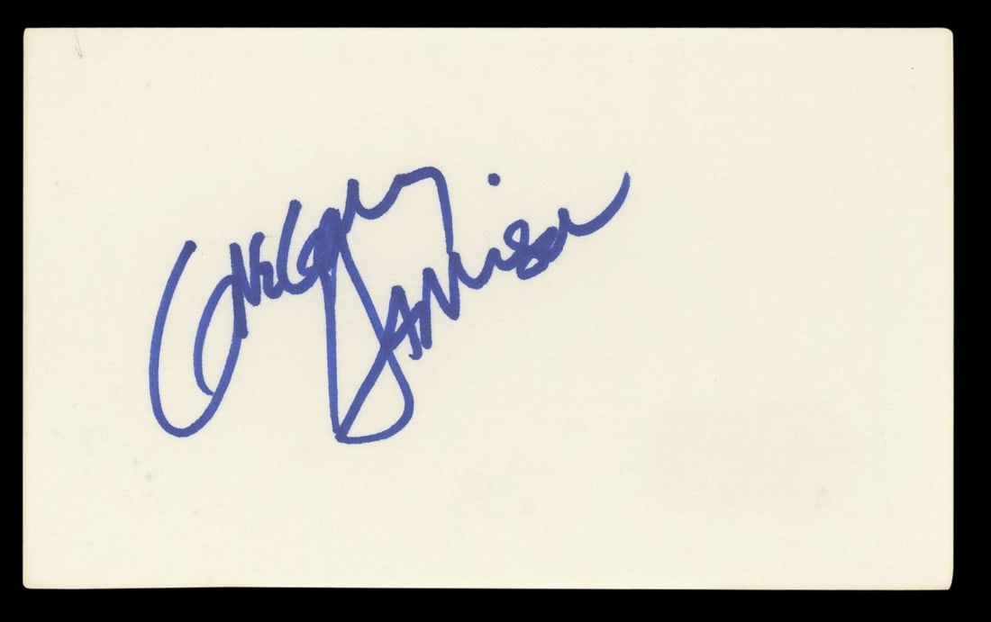 Gregory Harrison Signed Trapper John M.D. 3x5 Index Card BAS Authentic (1 of 5)