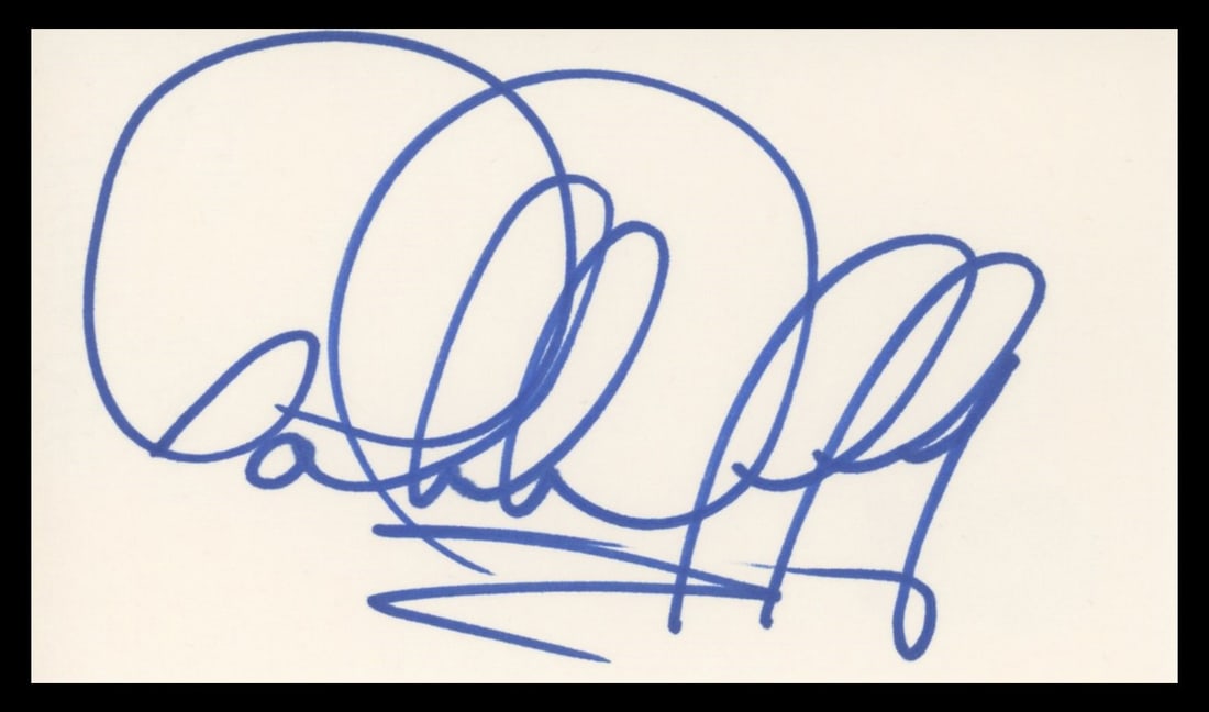 Patrick Duffy Signed 3x5 Index Card Dallas Beckett Authenticated Autograph (1 of 2)