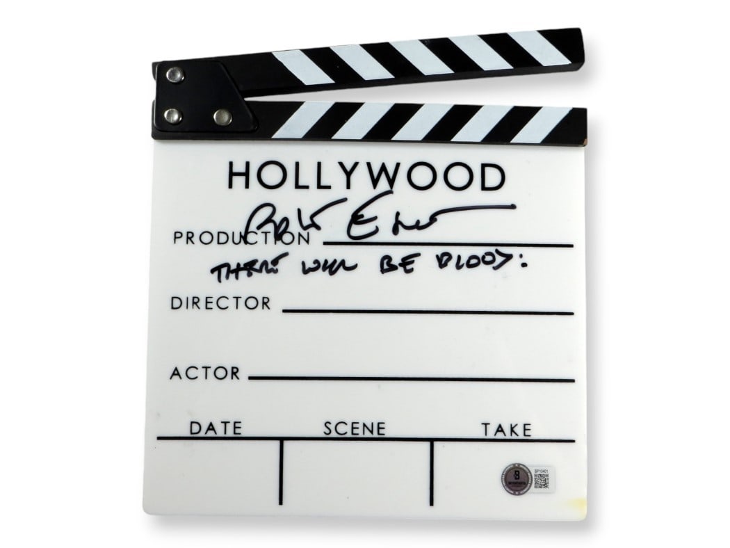 Beckett Authenticated Robert Elswit There Will Be Blood Clapper (1 of 3)