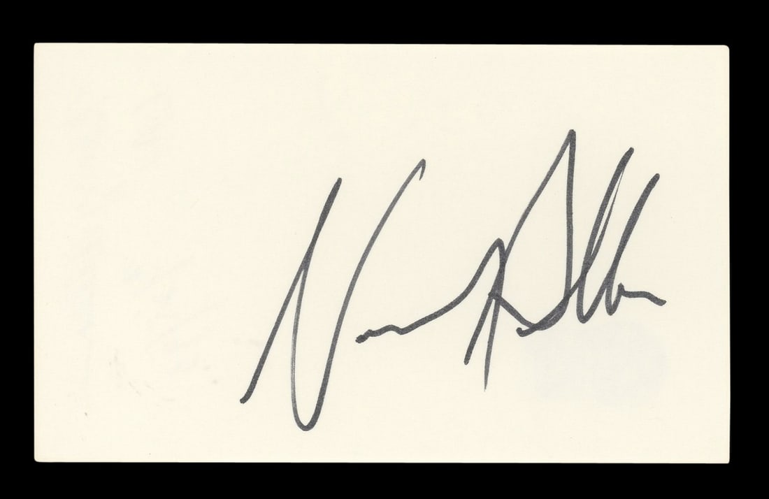 Nancy Allen Signed RoboCop 3x5 Index Card Beckett Authenticated (1 of 2)