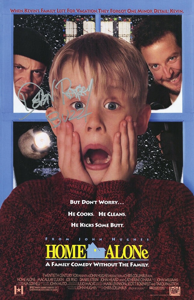 Devin Ratray Signed Home Alone 11x17 Poster with Buzz Inscription (1 of 1)