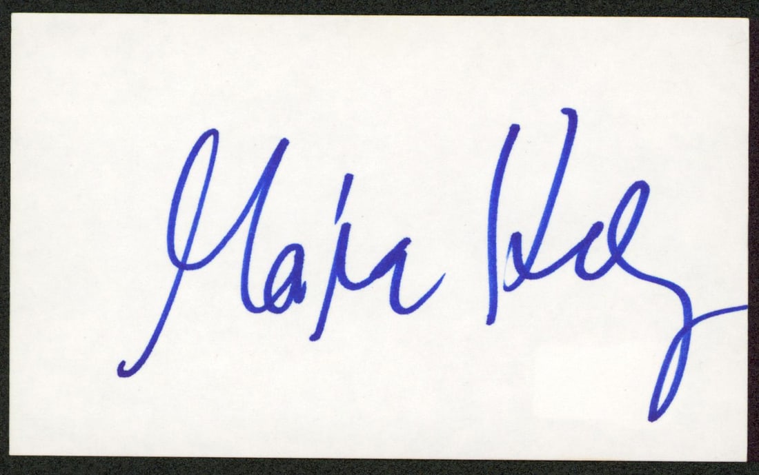 Moira Kelly signed 3x5 index card Beckett BAS authenticated (1 of 2)