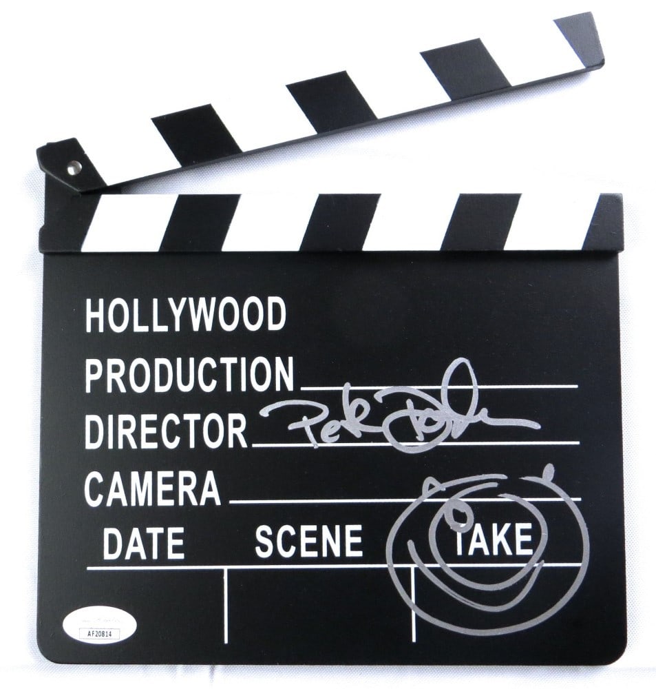 Peter Docter Signed Mini Movie Clapper Monsters Inc JSA Authenticated: Peter Docter Signed Mini Movie Clapper Monsters Inc JSA Authenticated This original mini movie clapper from 'Monsters Inc.' features the autograph of Peter Docter, the acclaimed director and co-writer