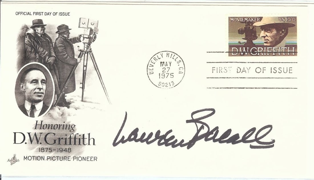 Lauren Bacall Autographed 1st Day Issue Cachet PSA/DNA Certified: Lauren Bacall Autographed 1st Day Issue Cachet PSA/DNA Certified This is an autographed 1st Day Issue cachet featuring the signature of the legendary actress Lauren Bacall. The autograph has been auth