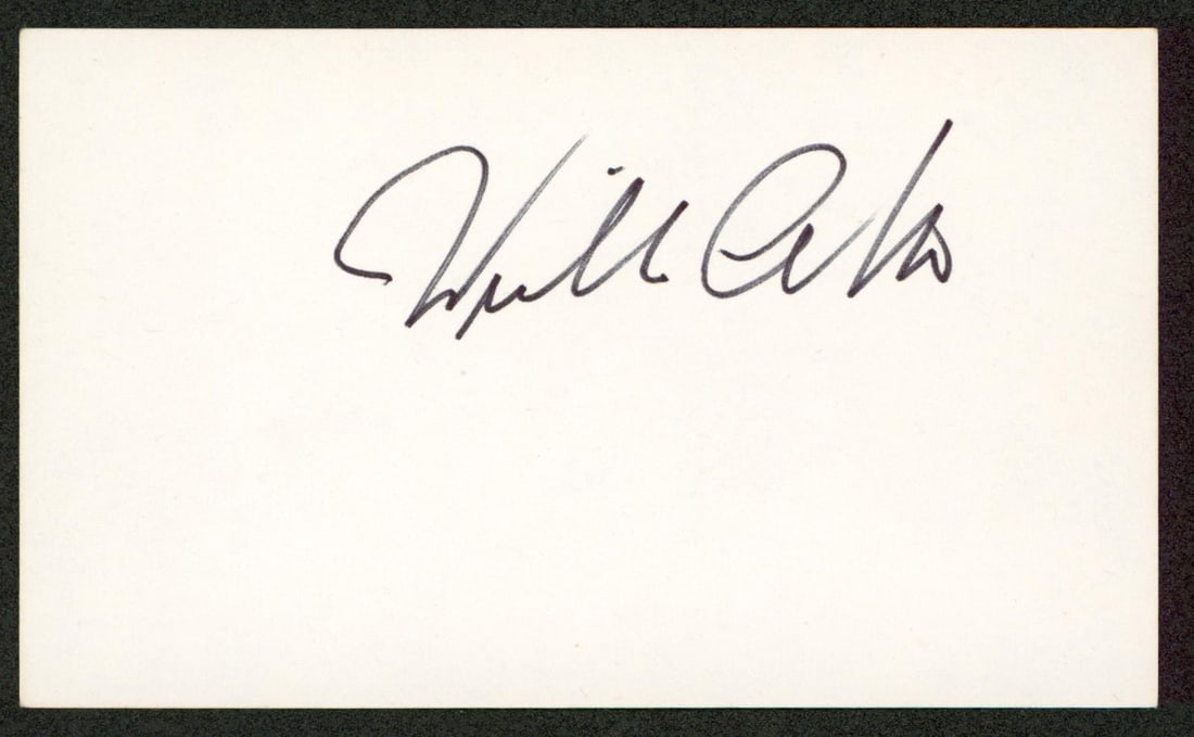 BAS authenticated William Atherton Ghostbusters signed 3x5 index card (1 of 2)