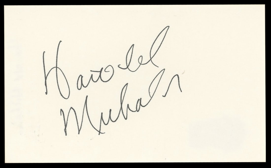 Harold Nicholas Signed 3x5 Index Card Beckett Authenticated Down Argentine Way (1 of 5)