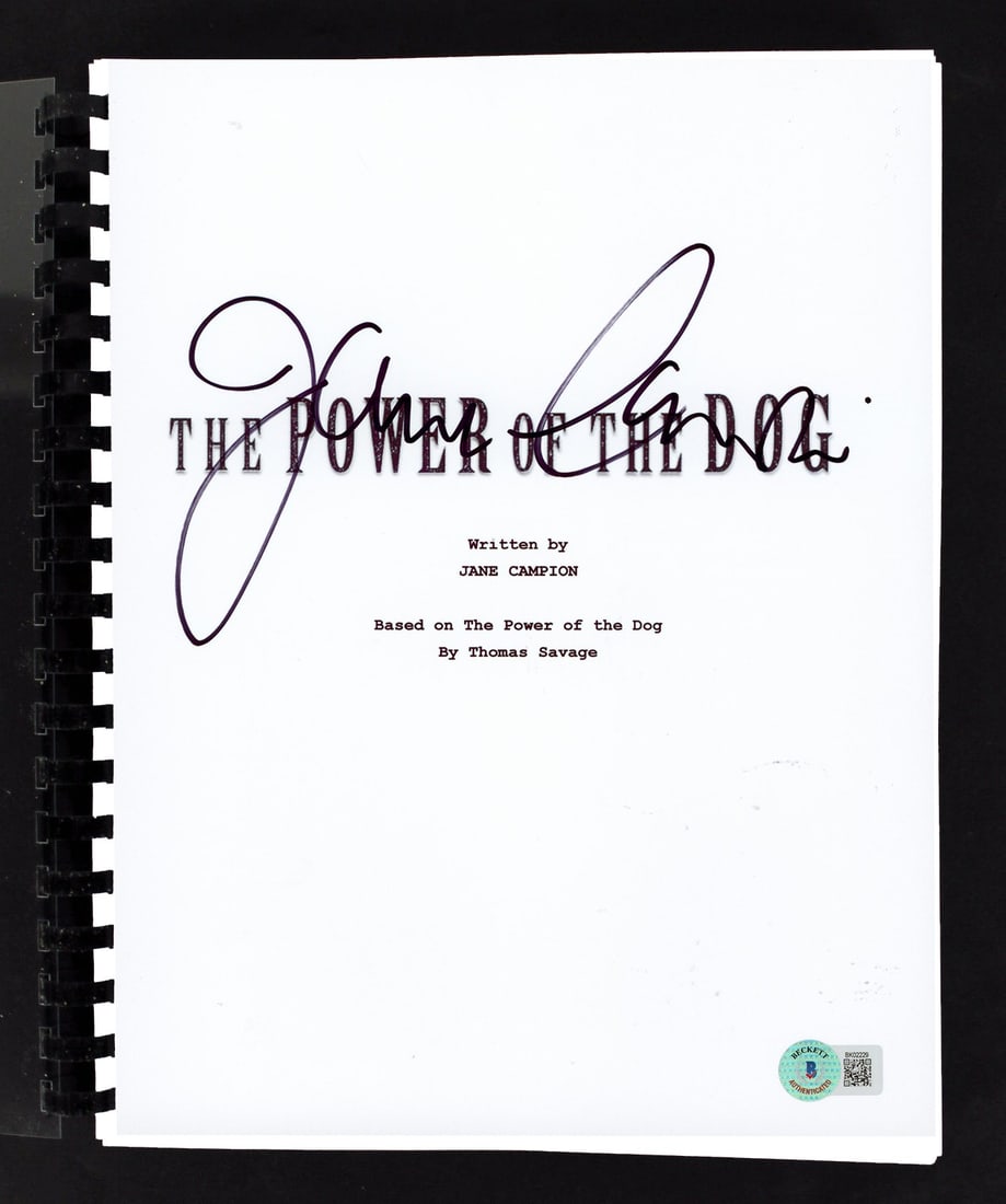 Jane Campion Signed The Power of the Dog Script Beckett Authenticated (1 of 3)