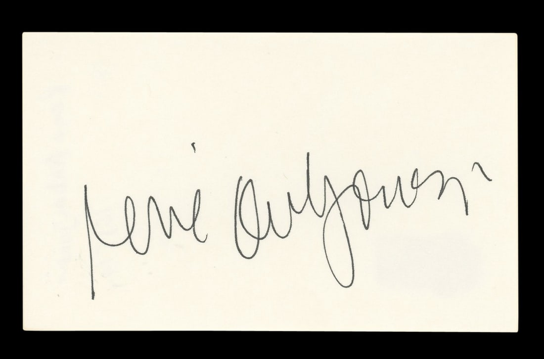 Rene Auberjonois Signed Star Trek Deep Space Nine Index Card BAS Authenticated: Rene Auberjonois Signed Star Trek Deep Space Nine Index Card BAS Authenticated This is a signed 3x5 index card personally autographed by Rene Auberjonois, known for his role in Star Trek: Deep Space N