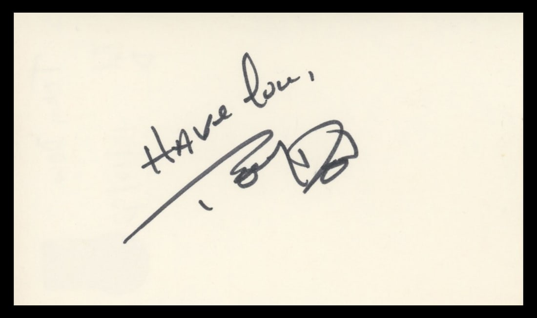 Tony Dow Signed 3x5 Index Card Beckett Authenticated Leave It to Beaver (1 of 2)