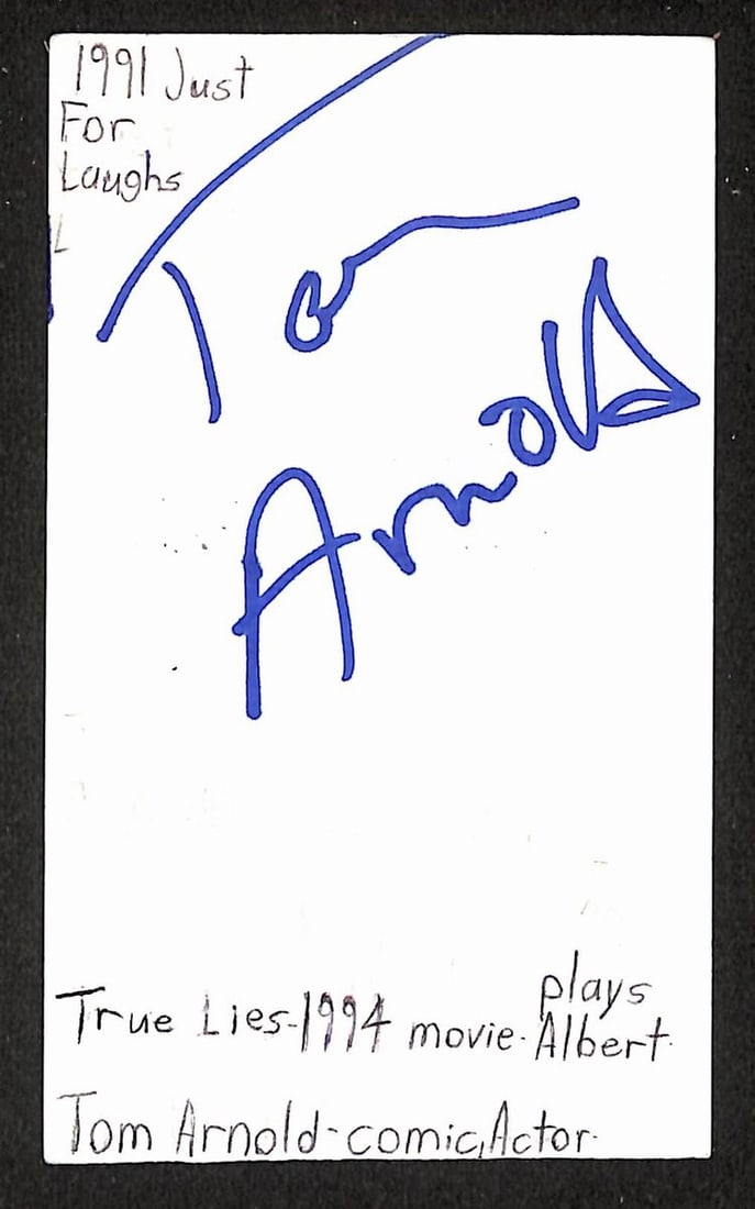 Tom Arnold Actor Autograph Cut Signature with JSA Authentication BA205470 (1 of 2)