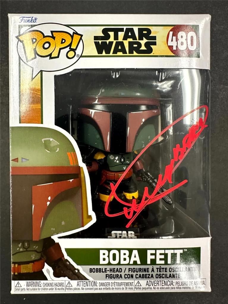 Star Wars Boba Fett Funko Pop signed by Dickey Beer Beckett authenticated (1 of 6)