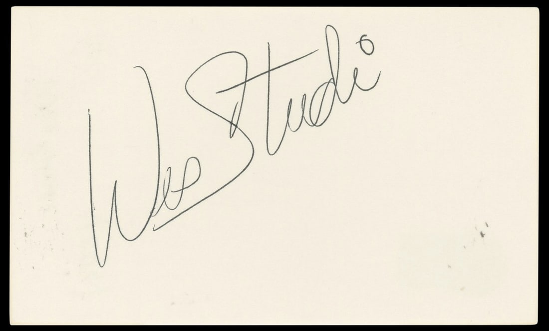 Wes Studi Signed Dances with Wolves Index Card BAS Authenticated (1 of 2)