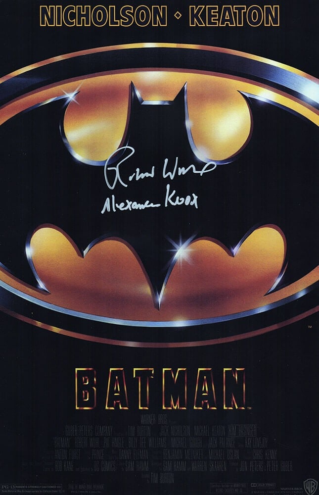 Robert Wuhl Signed Batman Poster 11x17 with Alexander Knox Inscription (1 of 1)