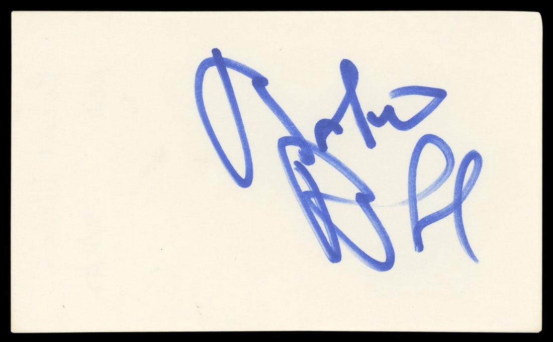 Robert Blake Signed Index Card Beckett Authenticated In Cold Blood Autograph: Robert Blake Signed Index Card Beckett Authenticated In Cold Blood Autograph This 3x5 index card is personally signed by Robert Blake, known for his role in 'In Cold Blood.' The autograph is authentic