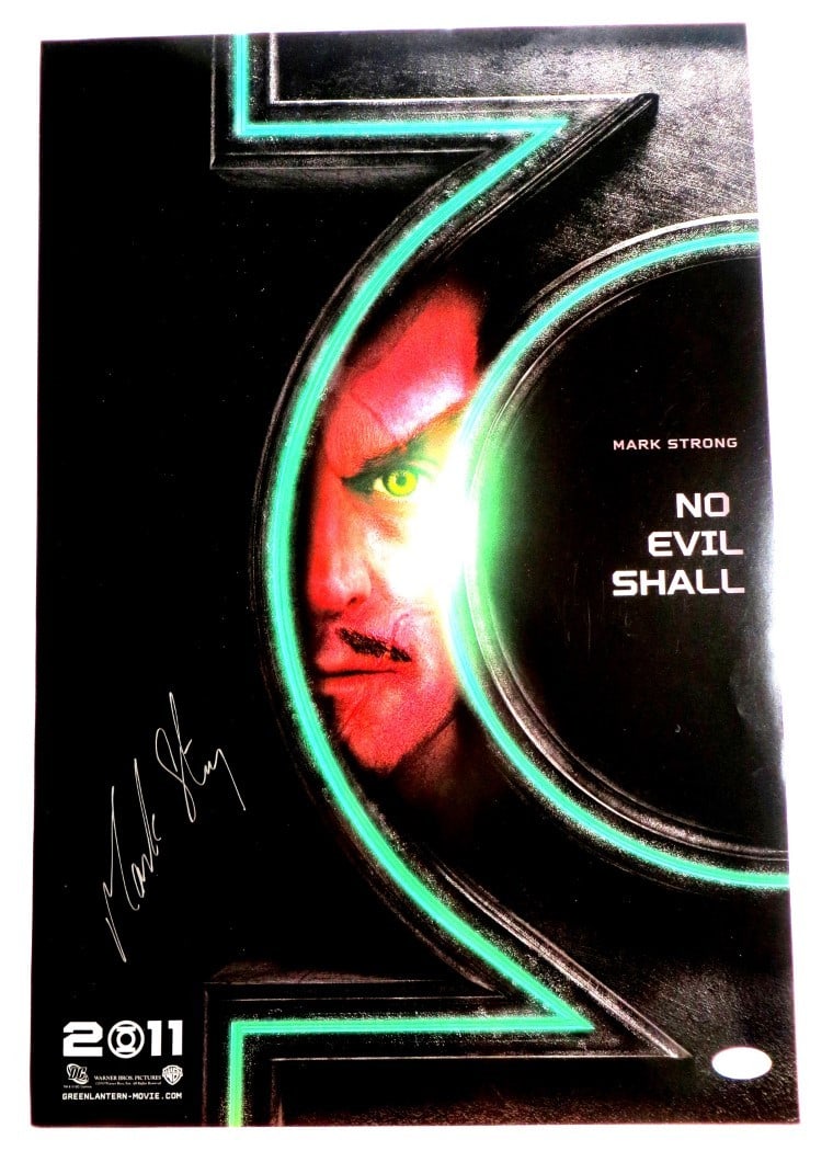 Mark Strong Autographed 13x20 Green Lantern Poster JSA Certified (1 of 3)