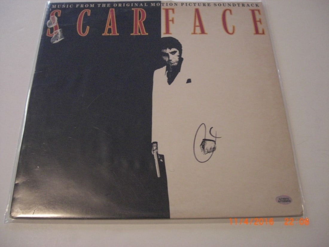 Al Pacino Signed LaserDisc Album Featuring Scarface Sea of Love Godfather: Al Pacino Signed LaserDisc Album Featuring Scarface Sea of Love Godfather This pre-owned laserdisc album features authentic signatures and highlights Al Pacino's involvement in the films Scarface, Sea