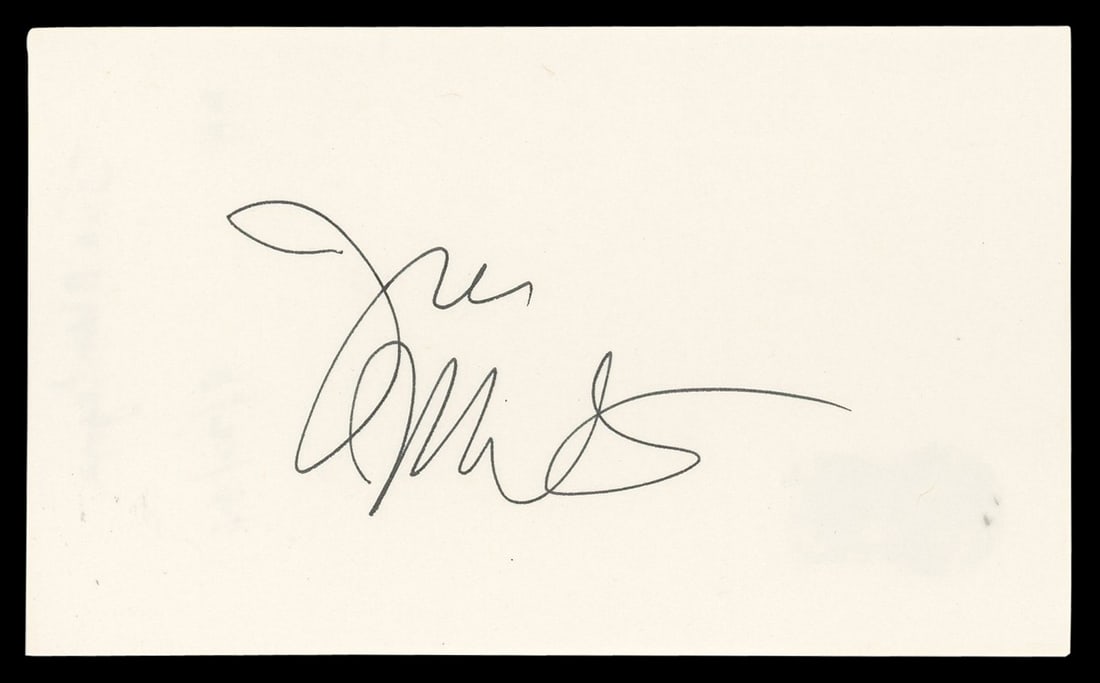 Joe Mantegna Signed Criminal Minds Index Card BAS Authenticated (1 of 2)