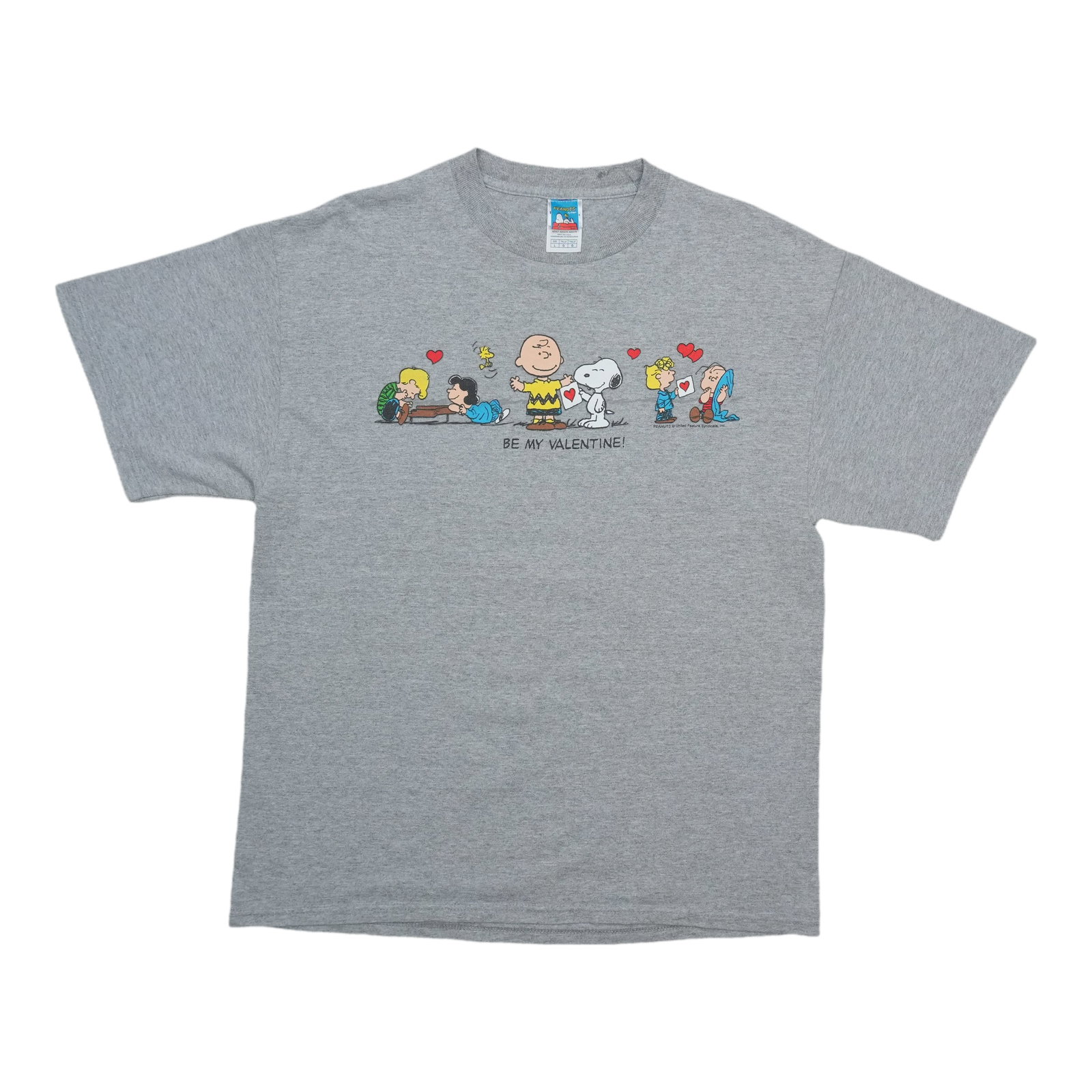 Peanuts Valentine Grey Vintage 2000s Shirt Large (1 of 4)