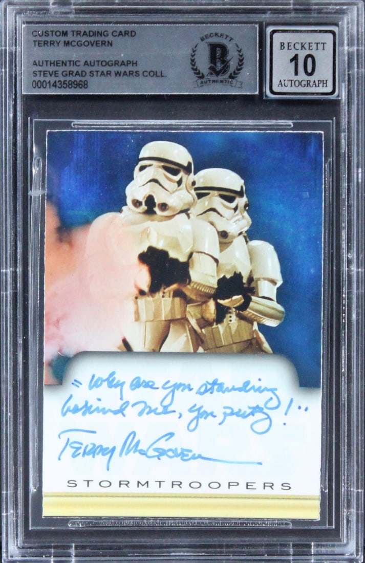 Beckett Slabbed Terry McGovern Star Wars Autographed Trading Card Gem Mint 10 (1 of 2)