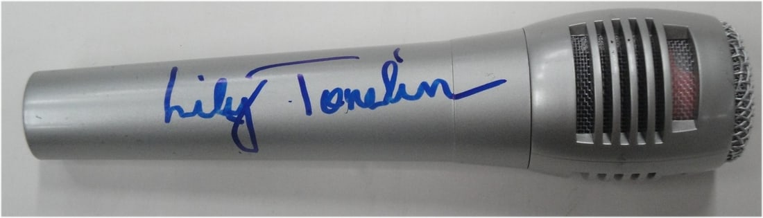 Lily Tomlin Signed Microphone with Global Authentics Certification (1 of 3)