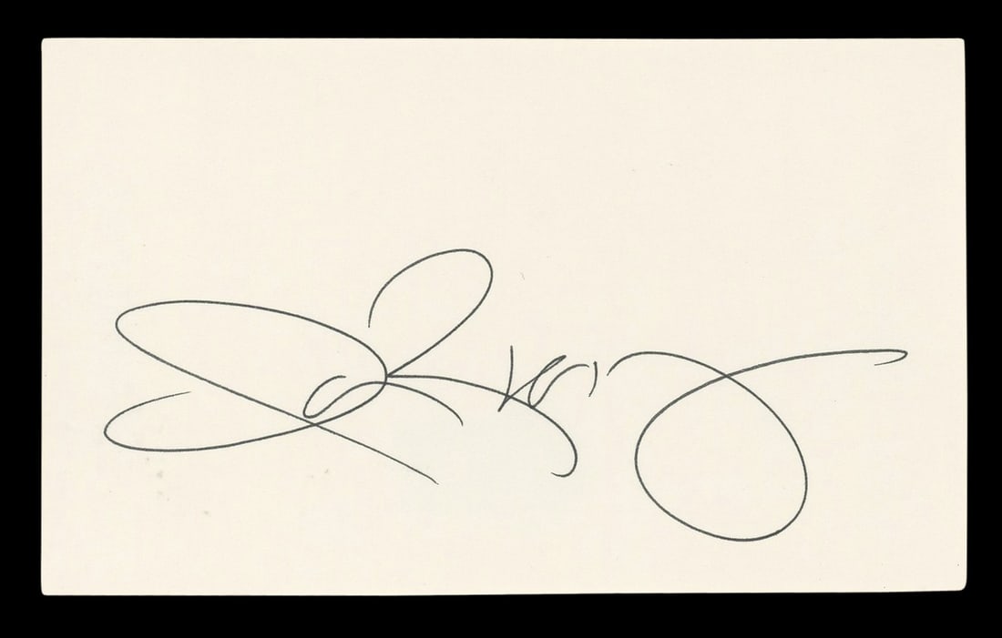 Ian Ziering Signed Beverly Hills 90210 3x5 Index Card BAS Authentication (1 of 5)