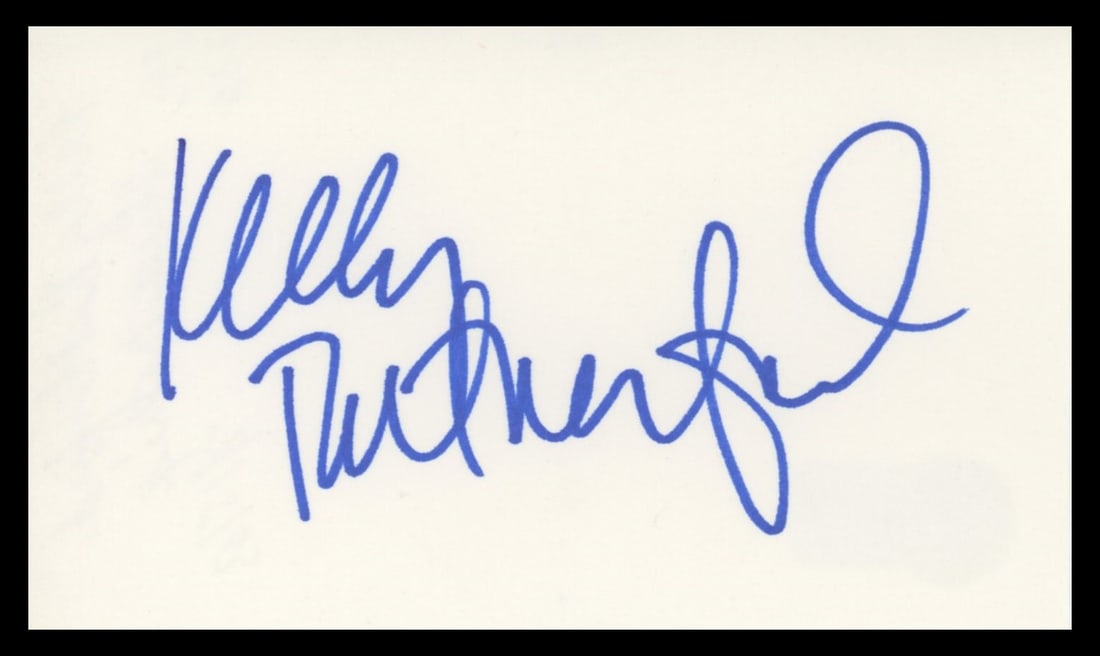 Kelly Rutherford Signed 3x5 Index Card Beckett Authenticated Gossip Girl (1 of 2)
