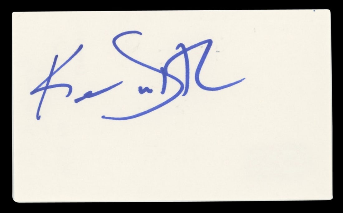 Kerr Smith Signed Dawson's Creek 3x5 Index Card Beckett Authenticated (1 of 2)