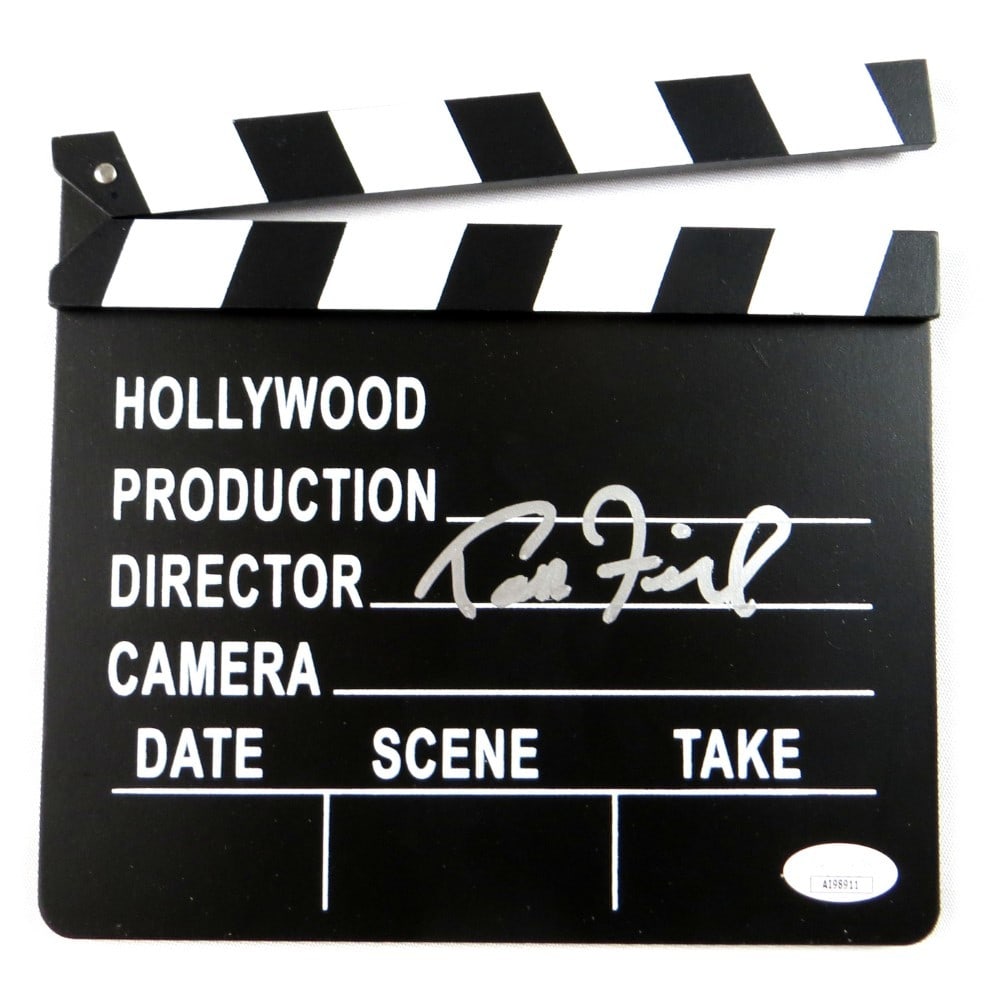 Movie Clapper Signed by Todd Field with JSA Authentication: Movie Clapper Signed by Todd Field with JSA Authentication This movie clapper is hand-signed by Todd Field, the director of the film "Tar." The autograph has been authenticated by James Spence Authent