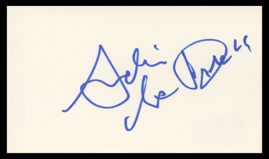Andie MacDowell Signed 3x5 Index Card Beckett Authenticated Groundhog Day (1 of 2)
